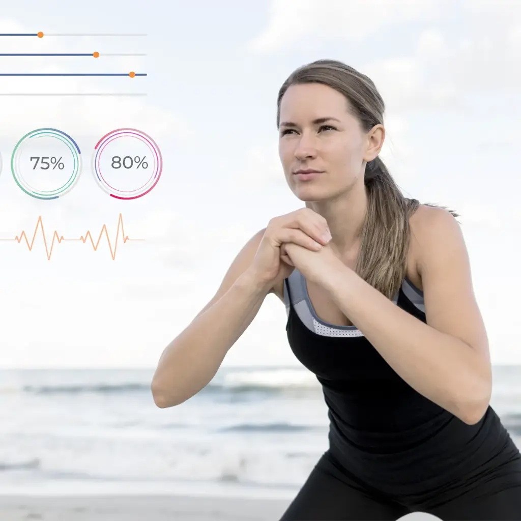 Foto de la página web de Noboli para la sección de academia. Persona haciendo ejercicio.